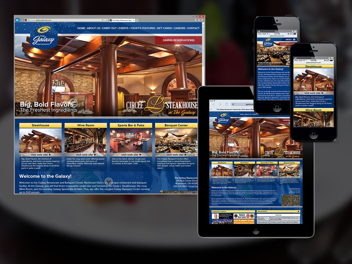 Galaxy Restaurant Web Site