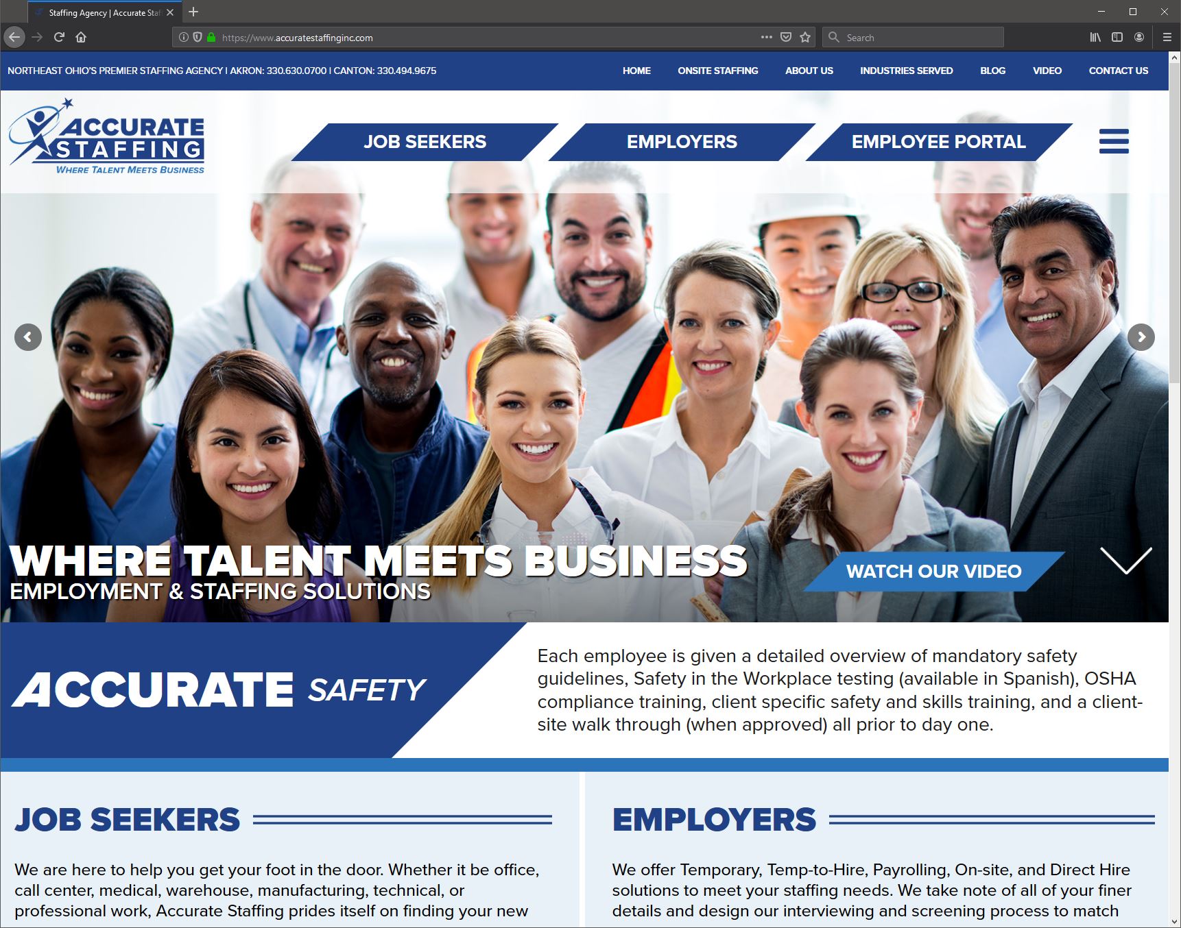 Accurate Staffing, Inc. of Akron, Ohio Launches New Website