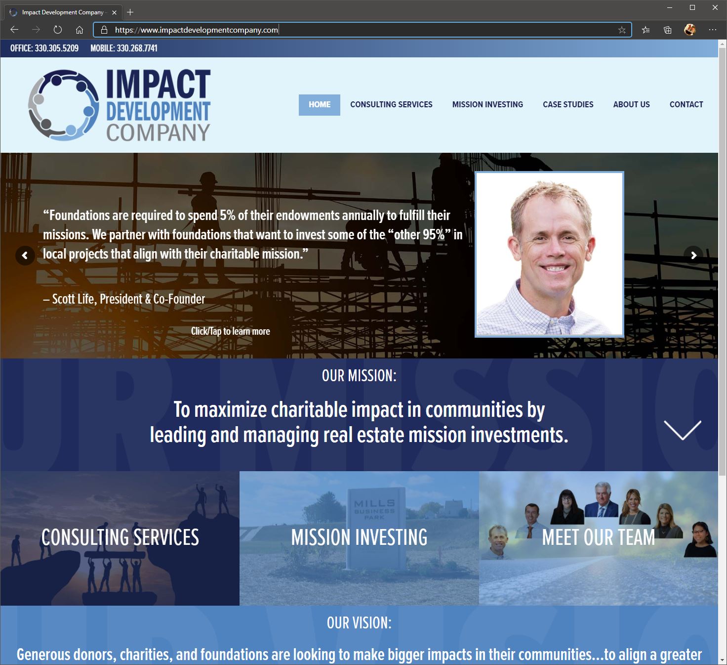 Impact Development Company of Canton, Ohio Launches New Website