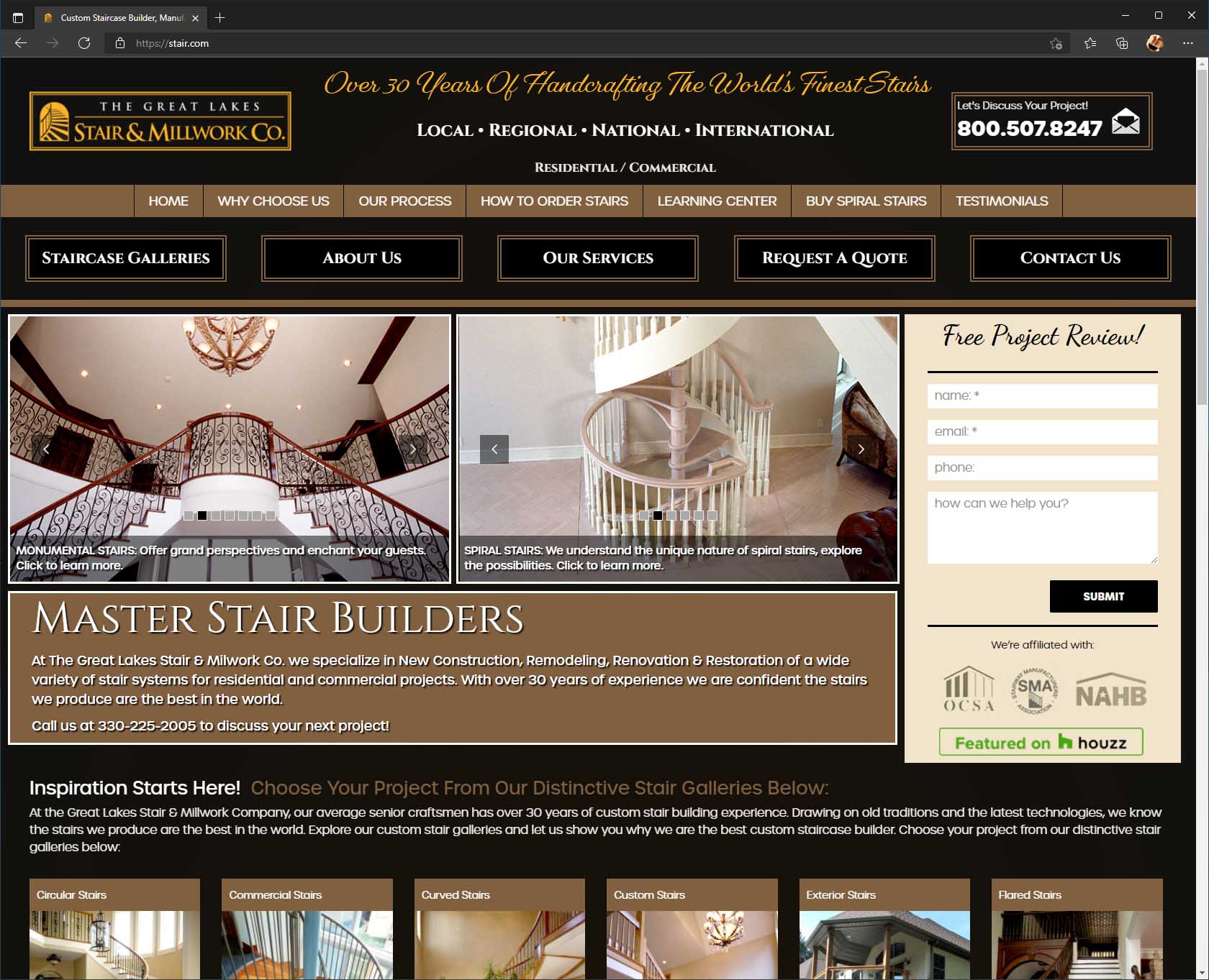 Great Lakes Stair Launches New Website for Stair.com