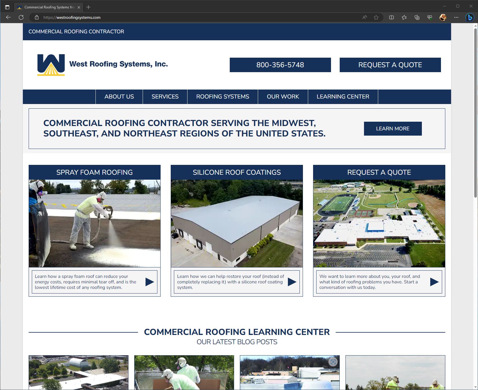 West Roofing Systems launches redesigned website