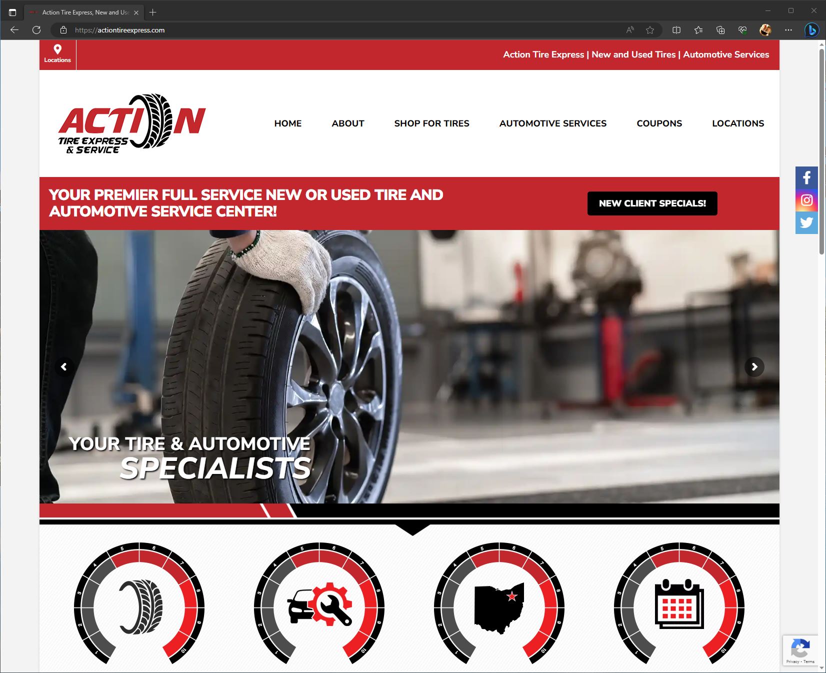 Featured image for “New Website for Action Tire Express”