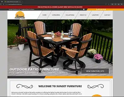 Sunset Furniture Launches eCommerce Website